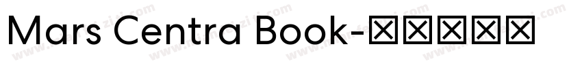 Mars Centra Book字体转换